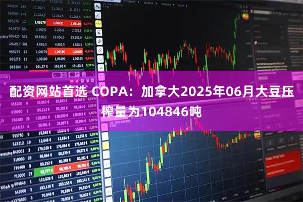 配资网站首选 COPA：加拿大2025年06月大豆压榨量为104846吨